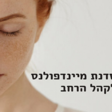 תרגול במרכז מיינדפולנס שער הנגב- נדחה