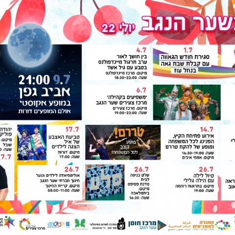 אירועים חודש יולי