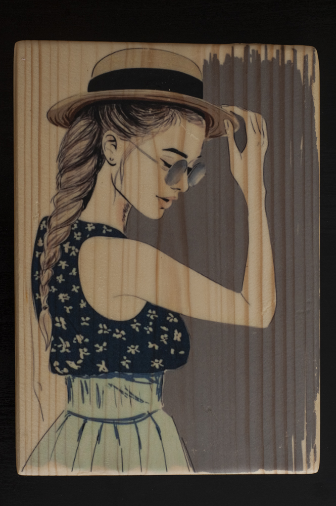 הדפס תמונה על לוח בביתמלאכה